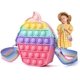 thumbnail image 1 of 5.43 x 2.68 x 1.73 inchesRedPop Purse Fidget Toys Bolso cruzado para niñas, Bolso de hombro sensorial Push Bubble, Fidget Pop Bubble Bolso de hombro Silicona Push Bubble Bag Alivia, 1 of 5