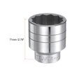 thumbnail image 2 of Unique Bargains 46mm 12 Point Shallow Socket 3/4' Drive Standard Metric Chromium Vanadium Steel, 2 of 5