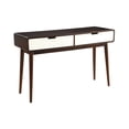 thumbnail image 2 of 47'' Christa White & Espresso Finish Sofa Entryway Console Table, 2 of 6