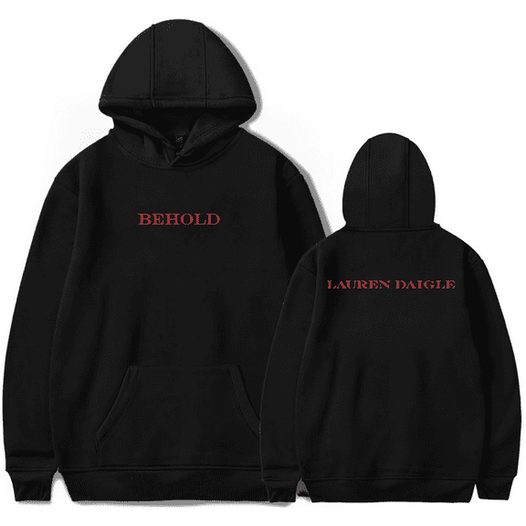 Lauren Daigle Merch Hoodie Behold Logo Printed Sweatshirt Long Sleeve Hoodies Men Women Pullover Streetwear