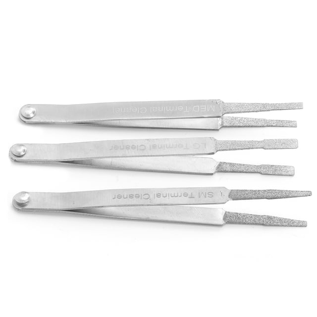 Conjunto de Limpiador Terminal, Herramienta de Cablado Terminal Práctica Estable Portátil de Alta Para Mecánico Auticú para Hombres para Limpiadores Terminales