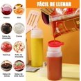 thumbnail image 3 of 8 Pack(16 Oz) Botellas Exprimibles Dispensador, Botellas de Plástico para Condimentos de Exprimible con Embudo, a Prueba de Fugas, Perfecto para Salsa de Chili, Aceite, Glaseado y Otros Condimentos, 3 of 4