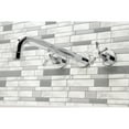 thumbnail image 2 of Kingston Brass KS8041NX Hamilton Two-Handle 3-Hole Wall Mount Roman Tub Faucet in Polished Chrome, 2 of 7