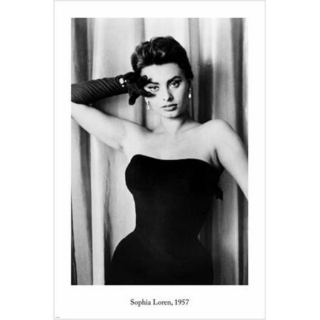 Starlet Sophia Loren Vintage Photo Poster 1957 24X36 Famous (Best Hot Photos Of Bollywood Actress)