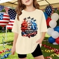 thumbnail image 2 of Byoo Oversized Tee Shirt for Toddler Girl America's 250th Anniversary Airplane Printed Tshirt Pullover Top, 2 of 4
