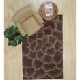 thumbnail image 2 of EORC Brown Hand-Tufted Wool Transitional Wiled Tufted Rug, 5' x 8'-Color:Brown,Material:Wool, 2 of 4