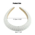 thumbnail image 4 of Unique Bargains Crystal Headband Rhinestone Hairband for Women 1.2 Inch Wide White, 4 of 7
