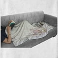 thumbnail image 6 of Amsterdam Soft Flannel Fleece Blanket, Vintage Style Watercolor Artwork of a Street with Antique Buildings and Flowers, Cozy Plush for Indoor and Outdoor Use, 50" x 70", Multicolor, by Ambesonne, 6 of 6