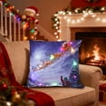 thumbnail image 2 of SLYNSHome Christmas Throw Pillow Cover with LED Lights,Light-up Winter Pillow Cases 18x18 inch Pillowcase Holiday Cushion Case for Couch Bed Sofa Decor, 2 of 7
