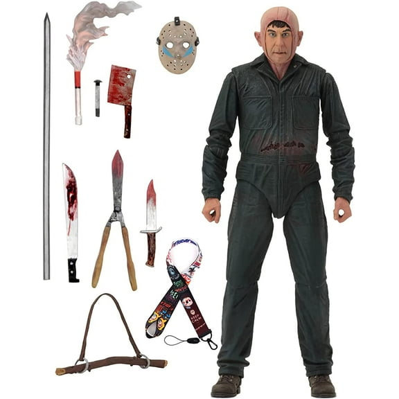 Vanlemn Friday Series of Horror Movies, Jason Part 5 Special Edition,Ultimate Roy Burns Action Figures, 7in Scale Horror Film Classic Doll Toys Gift