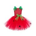 thumbnail image 2 of EnJoCho Girls Strawberry Print Tutu Tulle Dress for Halloween Holiday Par𝗍y Stage Performance Role Play Dance Dress Fashion Short Sleeve Outfit Photo Dress, 2 of 9