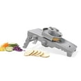 thumbnail image 4 of Starfrit Gourmet Mandoline, 6 Interchangeable Stainless Steel Blades, Adjustable Thickness, Safety Guard, Blade Storage Case, Dishwasher Safe, For Fruits and Vegetables, 4 of 5