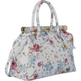 thumbnail image 1 of Sharo Deleite 24 Floral Design Italian Leather Tote & Shoulder Bag, 1 of 8