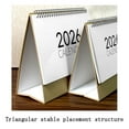 thumbnail image 4 of Desktop Calendar 2026 | Paper Kraft Cover | Large or Small | Full Year January–December | Foldable Stand | Daily Scheduling, 4 of 7