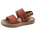 thumbnail image 2 of Ruyang Open Toe Flat Sandals for Girls Chunky Adjustable Straps Non-Slip Sandal Summer Beach Vacation Casual Shoes, 2 of 9