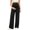 A70 Black, variant on Women's Maternity Pants Over The Belly Support Wide Leg Ribbed Trousers High Waisted Stretch Lounge Pants for Pregnancy Postpartum Comfort Work Casual
