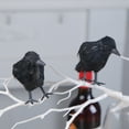 thumbnail image 3 of kurtrusly Horror Props For Halloween - High Simulation Black Crow Ornament For Festive three-piece 1Set, 3 of 6