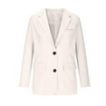 thumbnail image 5 of Womens Casual Blazer Jackets Long Sleeve Open Front Business Work Suit Jacket Solid Button Office Dressy Outerwear Coat, 5 of 5