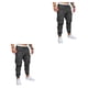 thumbnail image 1 of Pantalones de hombre Minnieouse Reemplazo casual Multi-bolsillo Lavable Fácil de combinar Cintura media Gris oscuro L 2piezas, 1 of 6