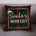 thumbnail image 1 of TIMIFIS Décorations de Noël Housse d'Oreiller Noël Coton Lin Coussin Housse de Coussin Home Canapé Decor, 1 of 3