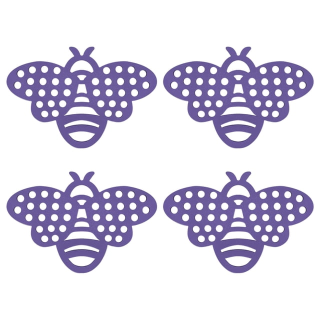 Juego de 4 piezas de accesorios flotantes para jardín: regadera, plataforma de aterrizaje para mariposas, Púrpura