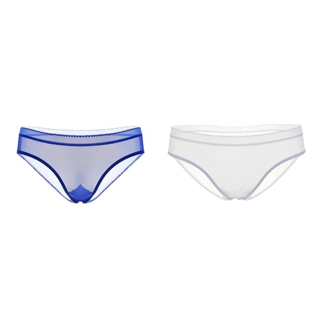 (2-Pack) Rinsvye Womens Panties Seamless Comfortable Womens Running Low Waist Panties Adult Briefs