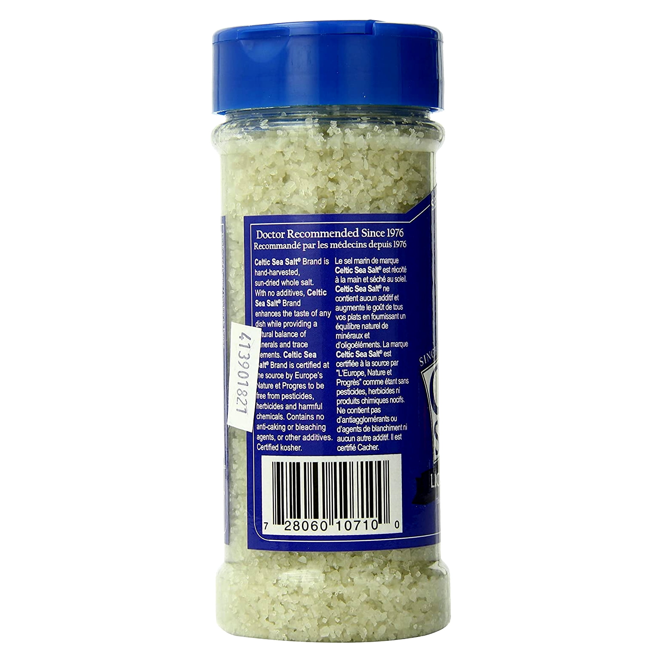 Celtic Sea Salt Light Grey Coarse Salt Shaker 8 oz Pack of 2
