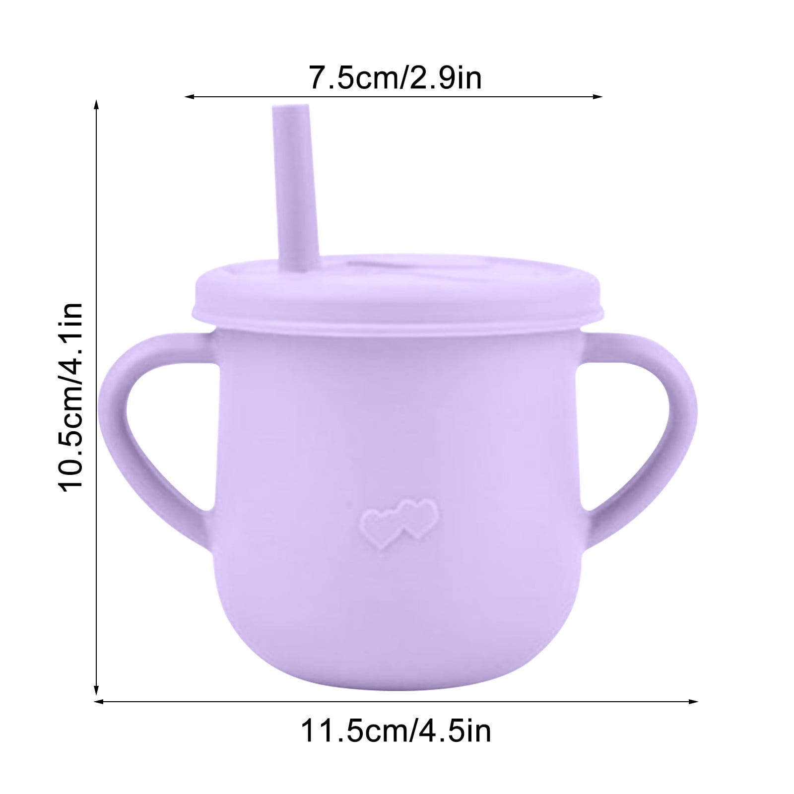 Collapsible Silicone Baby & Toddler Snack Cup With Lid-Purple – For My  Precious Baby