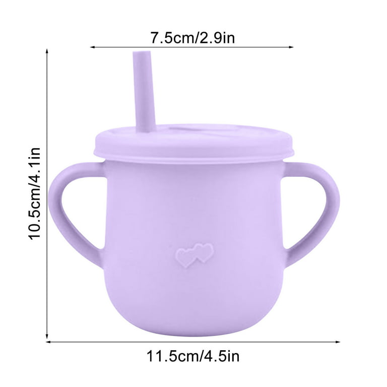 Dilovely Silicone Snack Cups for Toddlers, Kids Snack Containers No Spill,  Baby Treat Holders with H…See more Dilovely Silicone Snack Cups for