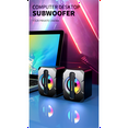 thumbnail image 3 of 2 Pcs Speaker USB Subwoofer Light Emitting Mini Computer Speaker Mobile Phone Laptop Desktop Speaker HiFi Stereo Speaker, 3 of 9