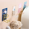 thumbnail image 4 of Cute Hooks Wall Mounted 360° Rotating Hook Orderly Storage Strong Stickiness Towel Rack for Bathroom KitchenBear, 4 of 6