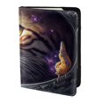 thumbnail image 2 of Pofeuu Astronaut Cat Print Travel Document Organizer Passport Holder Men Women for Family (6.5 in x 4.5 in),Wallet Holder Credit Card Clutch Bag Case, 2 of 5