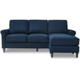 thumbnail image 6 of Serta Harmon Roll Arm Sectional Navy Blue, 6 of 11