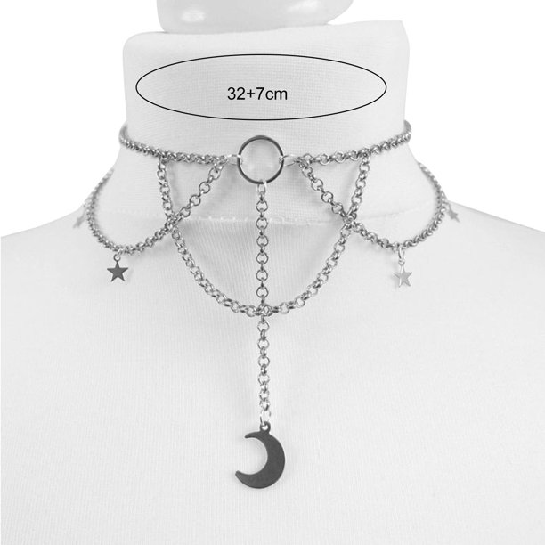 Lot De 4 Colliers Et Bagues En Forme De Lune - Accessoires