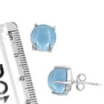 thumbnail image 3 of 925 Sterling Silver Women Jewelry Natural Angelite Earring, 3 of 5