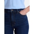 thumbnail image 5 of Time and Tru Women's High Rise Straight Leg Jeans, 30" Inseam Regular, Sizes 0-20, 10S-16S, 5 of 7