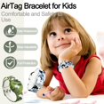 thumbnail image 5 of YUNOVA Waterproof AirTag Bracelet for Kids, Hidden Printed Wristband forAir Tag, Silicone AirTag Holder GPS Tracker Case for Band for Child Toddler, Secure Anti-Lost Protection, 5 of 6