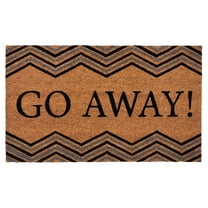 Achim Printed Coir Door Go Away Door Mat,18" x 30"