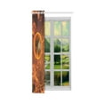 thumbnail image 3 of MKHERT Tennis Racket Blackout Window Curtain Kitchen Curtain 26x39 inch, 2 Panels, 3 of 3