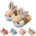 thumbnail image 5 of XIMIN Kid Girl Boy Cute Bunny Warm Winter Slippers Interesting Comfortable Furry Slippers Soft Plush Winter Season Keep Warm Home Slippers, 5 of 5