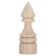 thumbnail image 1 of Remates de madera sin terminar: remates decorativos para postes de cama, extremos de barras de cortina, remates para astas de bandera, remates para manualidades, decoración de muebles (4 x 10 cm), 1 of 7