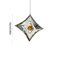 thumbnail image 3 of YiJuHui 3D Spinning Diamond Wind Chime, Sun Catcher Prism for Outdoor Garden Decor, Metal Hanging Ornament for Patio, Window, Yard, and Home Decoration, 3 of 6