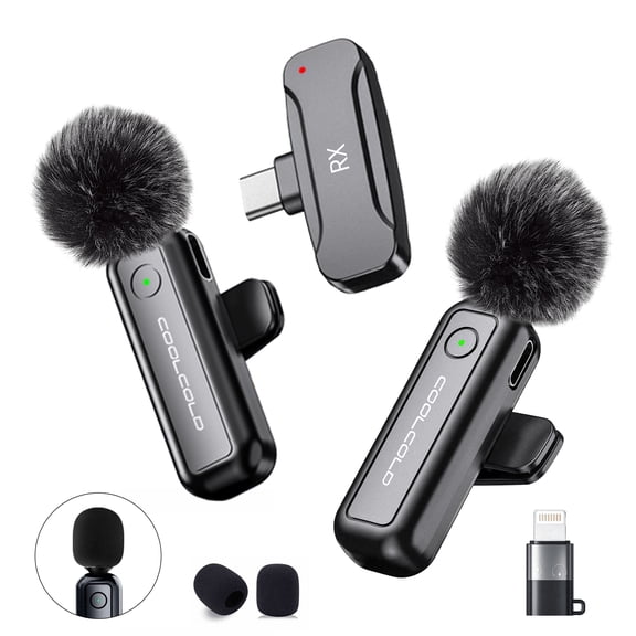 COOLCOLD MicrophoneWK1 for Computer, Gaming, Streaming, Recording & Podcasts - AI Noise Cancellation Cardioid Sound - Black