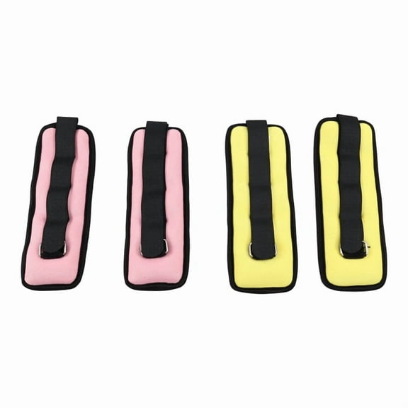 2Pair x Ankle Wrist Weights-Yellow & Pink