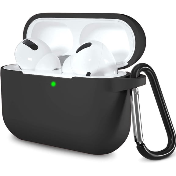 UPTECH 1 Silicone Case for AirPods Pro 2, Wireless Charging Compatible, Black