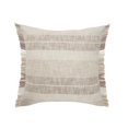 thumbnail image 1 of LR Home PILLO07625BIVFFPL Savannah Farmhouse Striped Square Throw Pillow with Fringe, 1 of 1