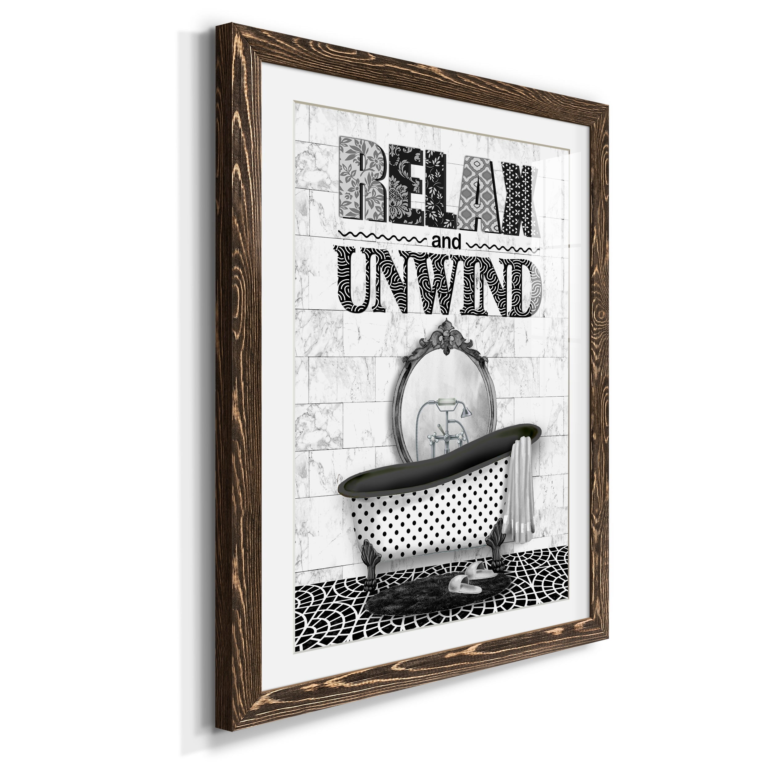 Relax and Unwind - Premium Framed Print - Distressed Barnwood Frame - Ready to Hang
