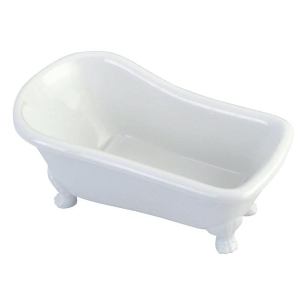 7 in. Mini Clawfoot Tub with Feet, White