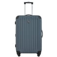 thumbnail image 3 of Travelers Club 4-Piece Hard Side Luggage Set with Spinner Wheels - Dark Slate Gray, 3 of 12