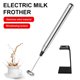 thumbnail image 1 of Cafetera eléctrica para espumar leche, batidora de mano, batidora de espuma molida, tipo batidor de huevos, práctica con soporte, 1 of 3